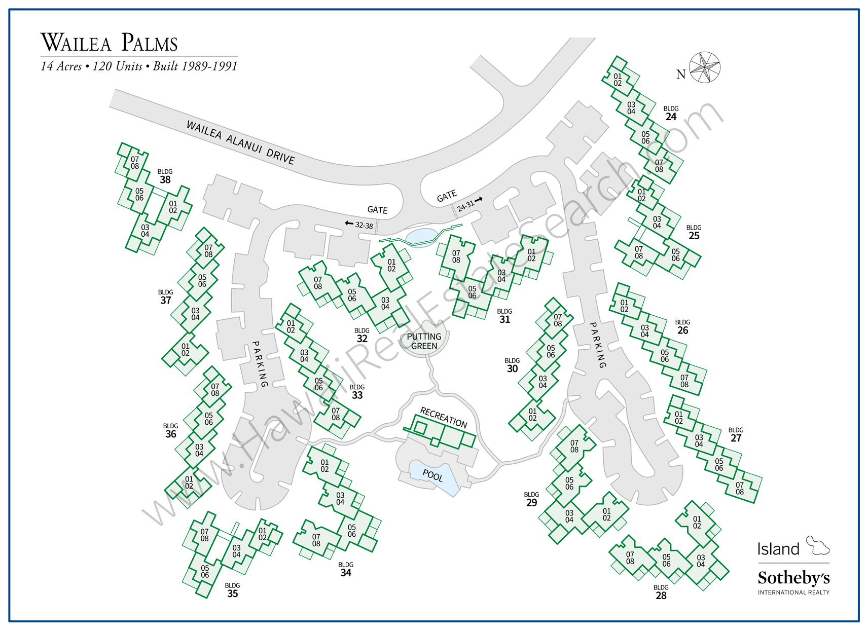 Wailea Palms Property Map Updated 2018
